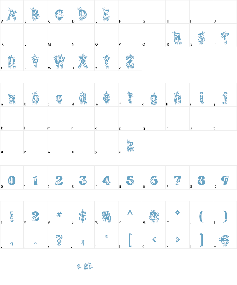 Kingthings Annex Font Character